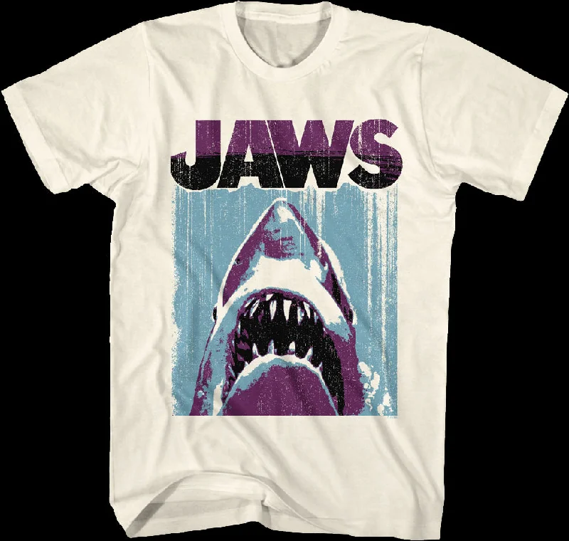 Brushstroke Poster Jaws T-Shirt