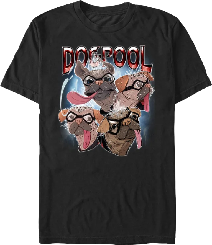 Dogpool Collage Deadpool & Wolverine Marvel Comics T-Shirt