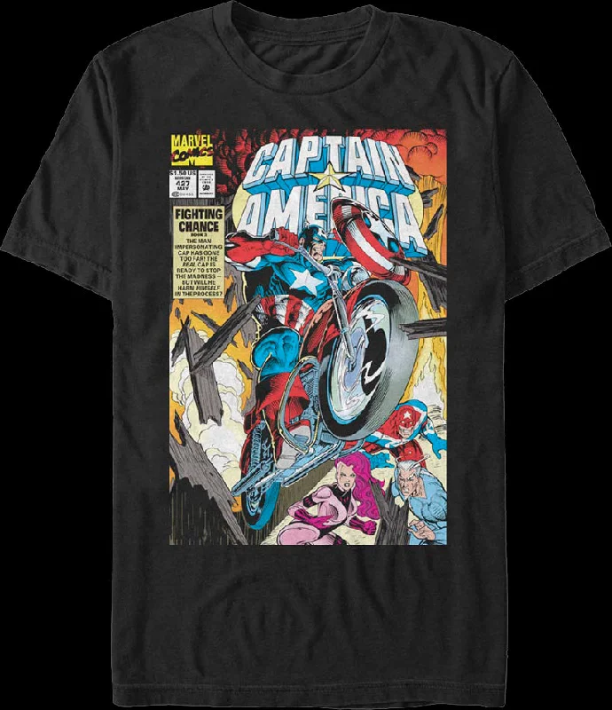 Captain America Fighting Chance Marvel Comics T-Shirt