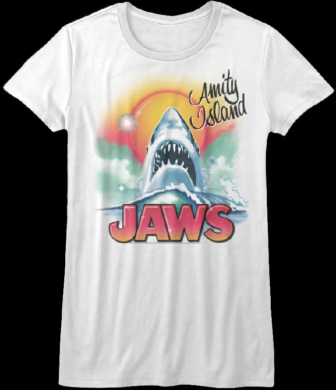 Ladies Airbrush Jaws Shirt