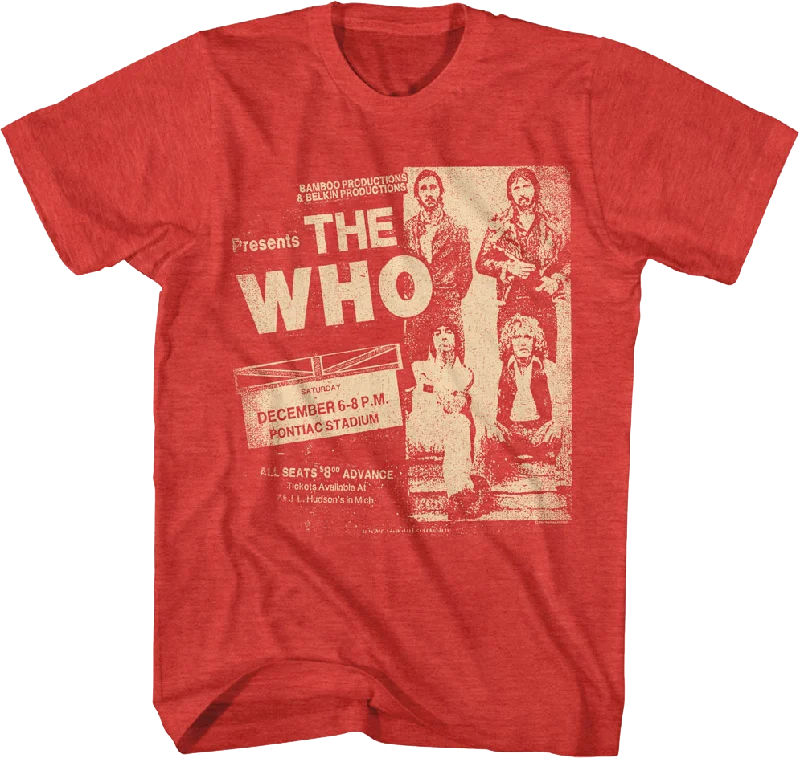 Pontiac Stadium Concert The Who T-Shirt