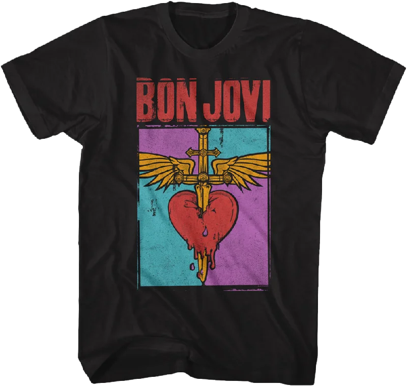 Distressed Logo Bon Jovi T-Shirt