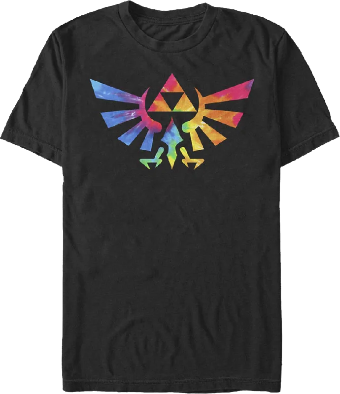 Tie Dye Trifoce Logo Legend of Zelda T-Shirt