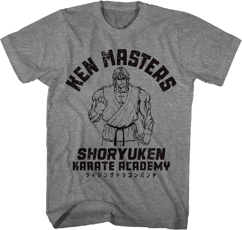 Ken Masters Shoryuken Karate Academy Street Fighter T-Shirt