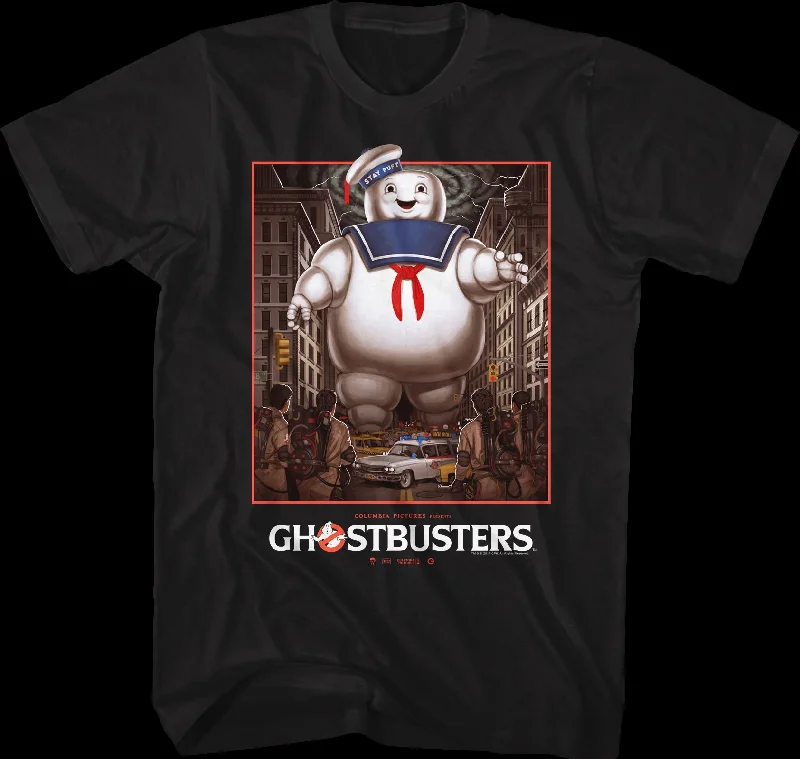 Stay Puft Marshmallow Man vs Ghostbusters T-Shirt