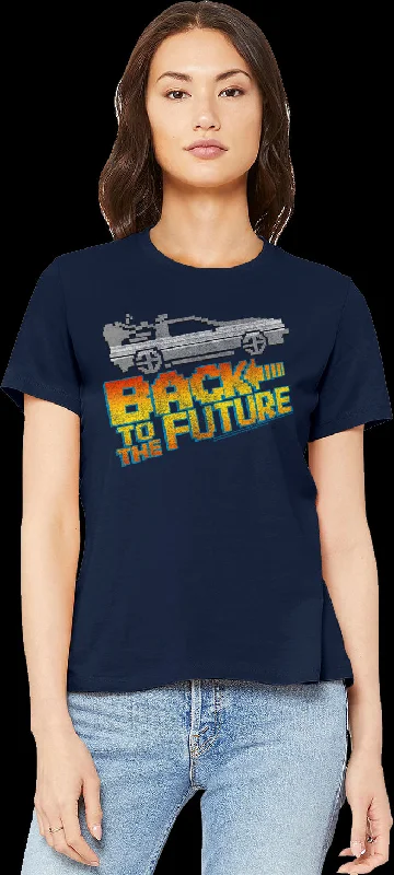 Ladies 8-Bit Back To The Future Shirt