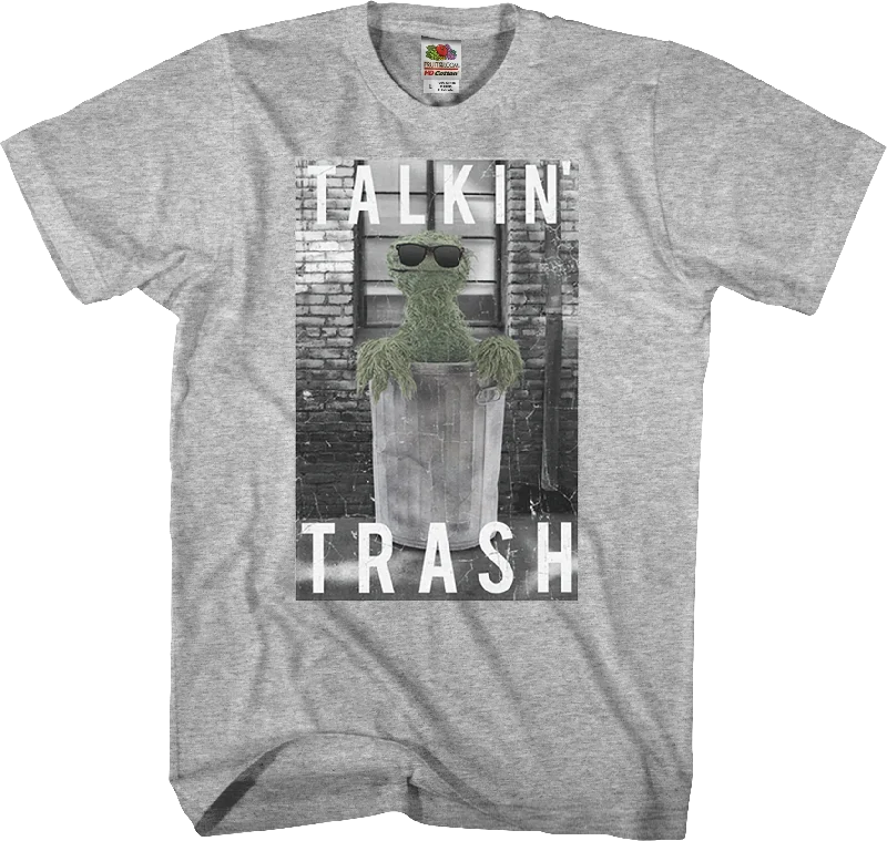 Oscar The Grouch Talkin' Trash Sesame Street T-Shirt