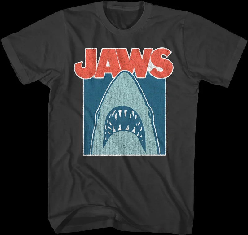 Distressed Frame Jaws T-Shirt