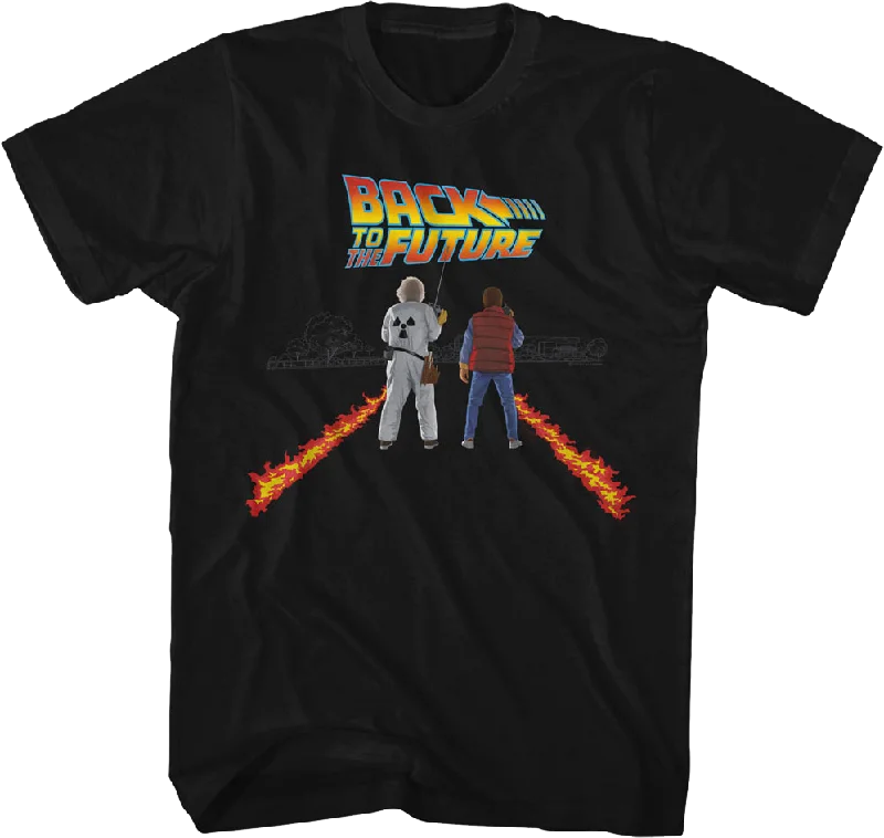 Doc And Marty Fire Streaks Back To The Future T-Shirt