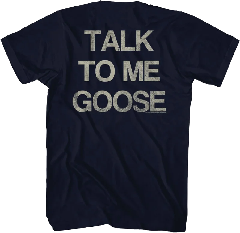 Front & Back Talk To Me Goose Top Gun T-Shirt