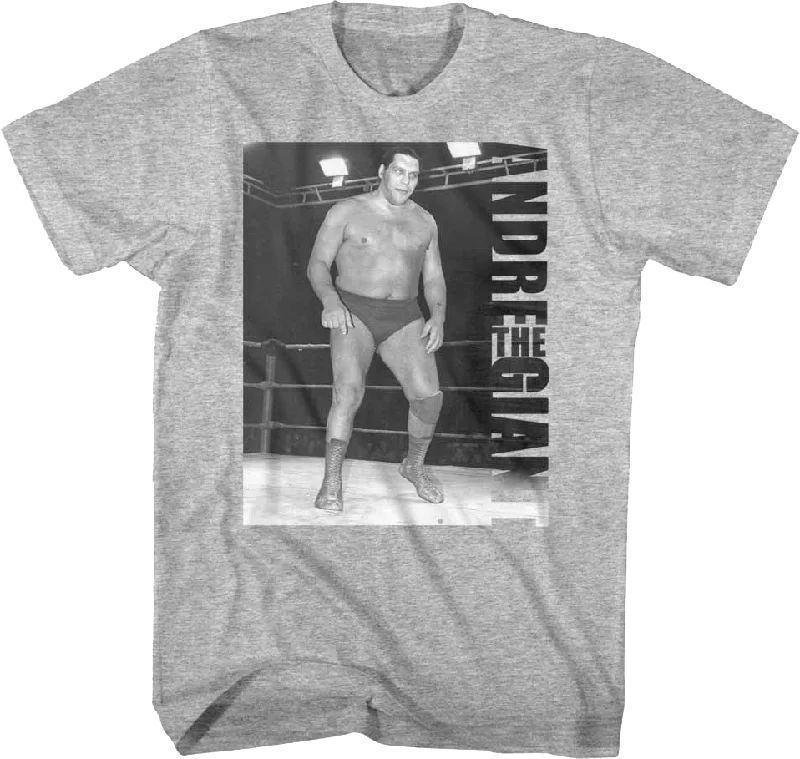 Black And White Photo Andre The Giant T-Shirt