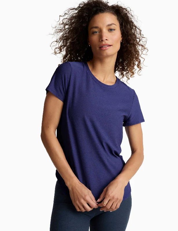 Featherweight on the Down Low Tee - Eternal Blue Heather