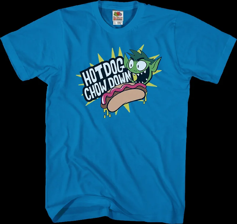 Hot Dog Chow Down Teen Titans Go T-Shirt