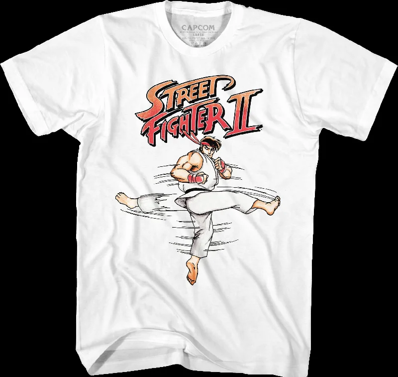 Ryu Hurricane Kick Street Fighter II T-Shirt