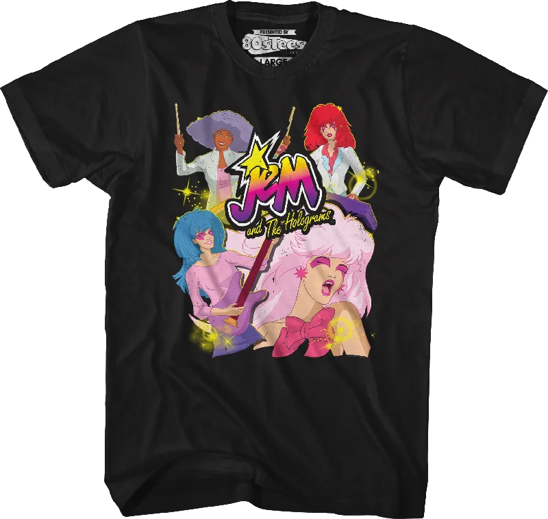 Band Collage Jem And The Holograms T-Shirt