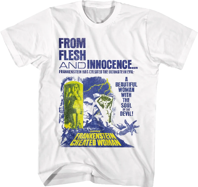 Frankenstein Created Woman Poster Hammer Films T-Shirt