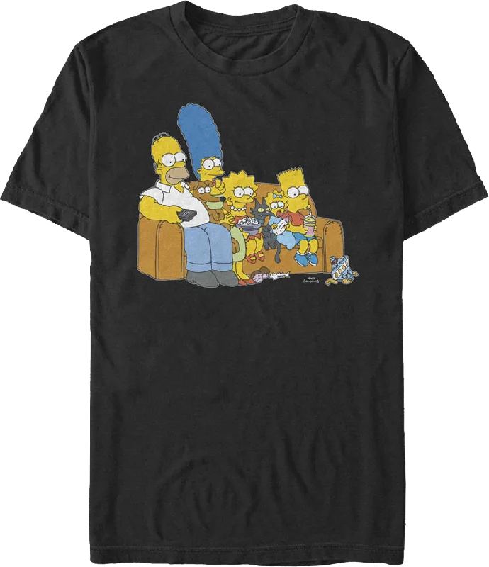 Family Couch The Simpsons T-Shirt