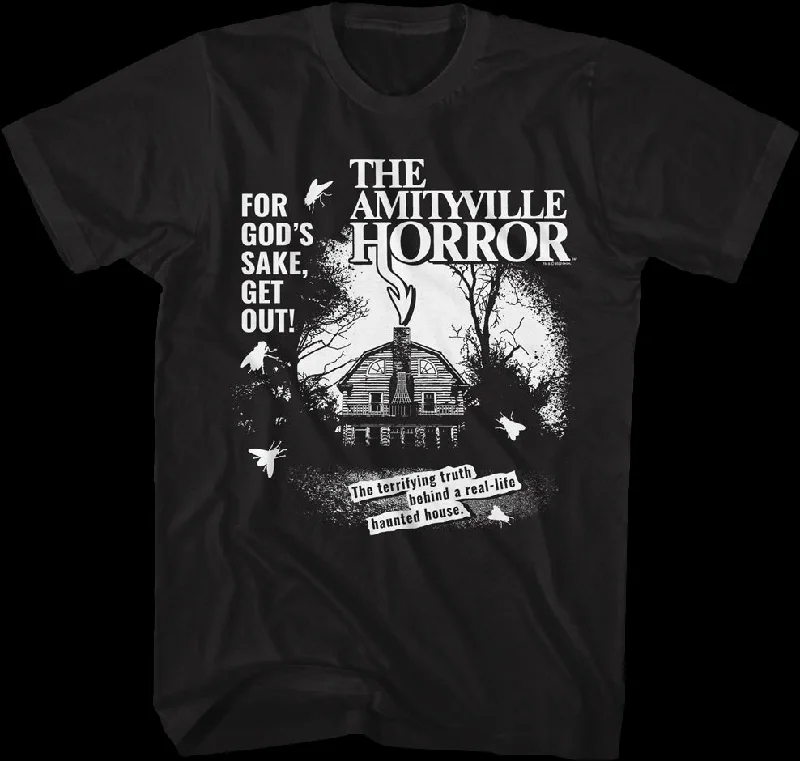 Black And White Haunted House Amityville Horror T-Shirt