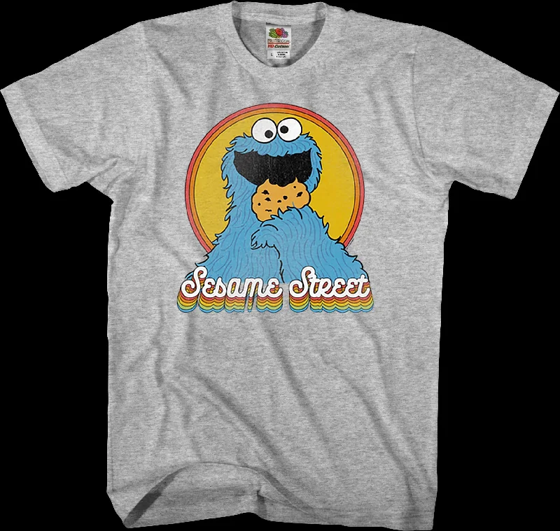 Retro Cookie Monster Sesame Street T-Shirt