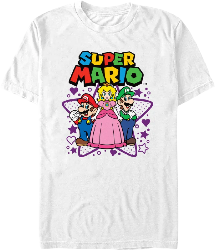 Super Mario Bros. Heroic Shapes Nintendo T-Shirt