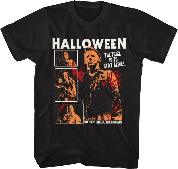 Stay Alive Collage Halloween T-Shirt