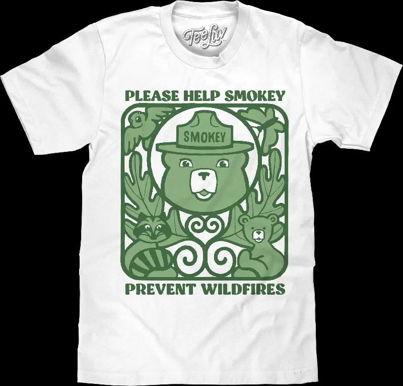 Help Prevent Wildfires Smokey Bear T-Shirt