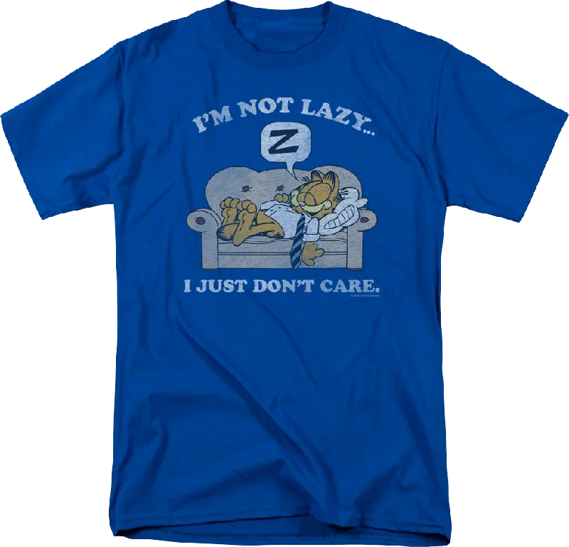 I'm Not Lazy I Just Don't Care Garfield T-Shirt