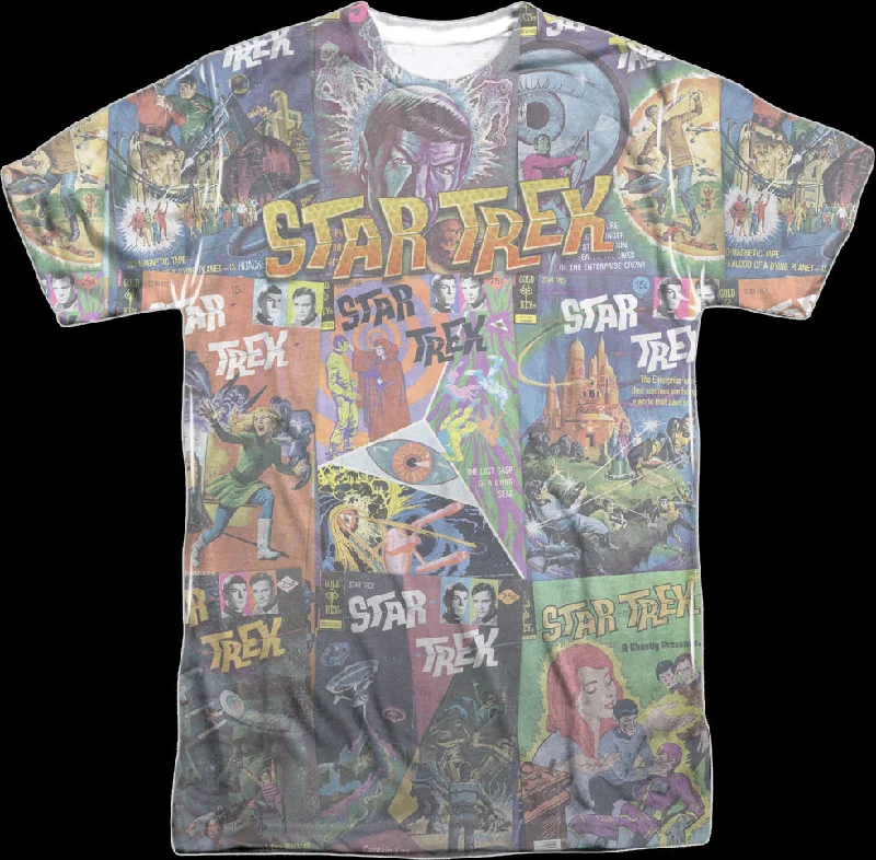 Comic Book Collage Star Trek T-Shirt