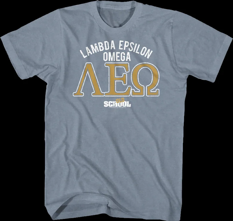 Lambda Epsilon Omega Logo Old School T-Shirt