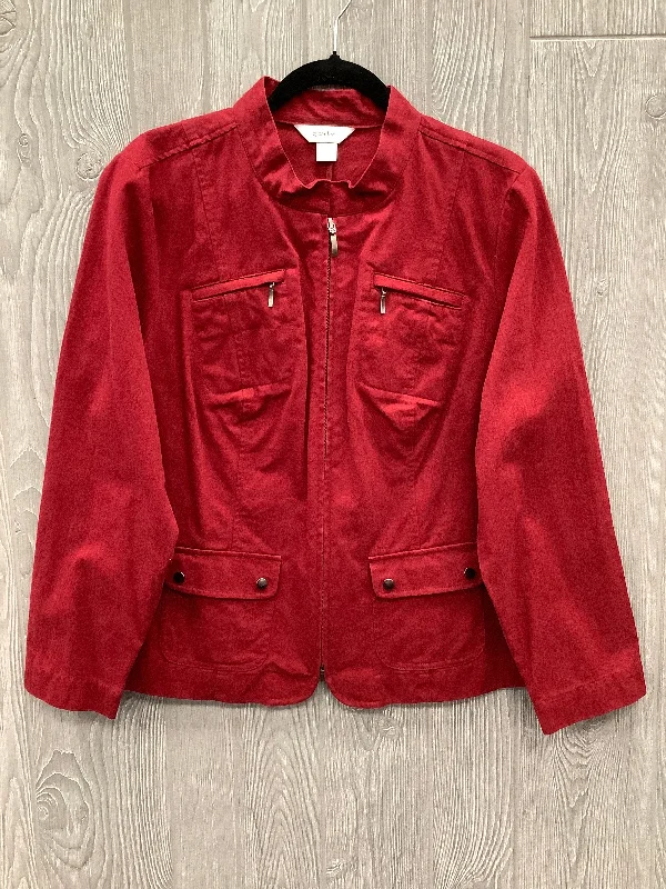 Jacket Other By Cj Banks In Red, Size: 1x