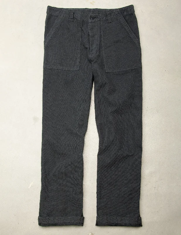 Series II Garment Dyed Utility Pant in Vintage Black