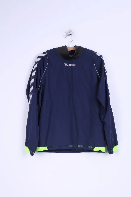 Hummel Mens/Boys S/YL 176 Track Jacket Navy Sport Training Top