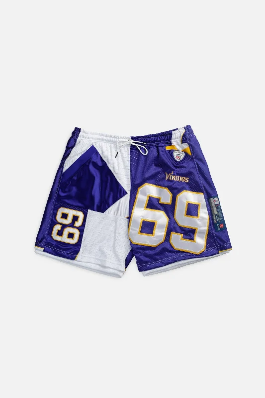 Unisex Rework Minnesota Vikings NFL Jersey Shorts - XXL