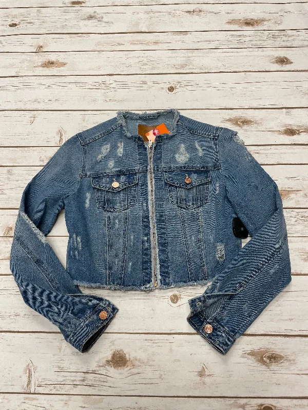 Jacket Denim By Clothes Mentor In Blue Denim, Size: M