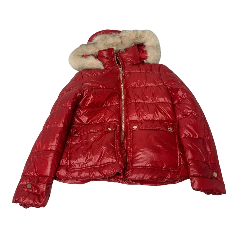 Jacket Puffer & Quilted By Ymi In Red, Size: M