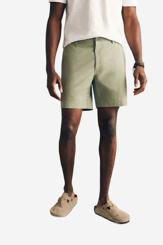 Faherty Belt Loop All Day Shorts 7" in Olive