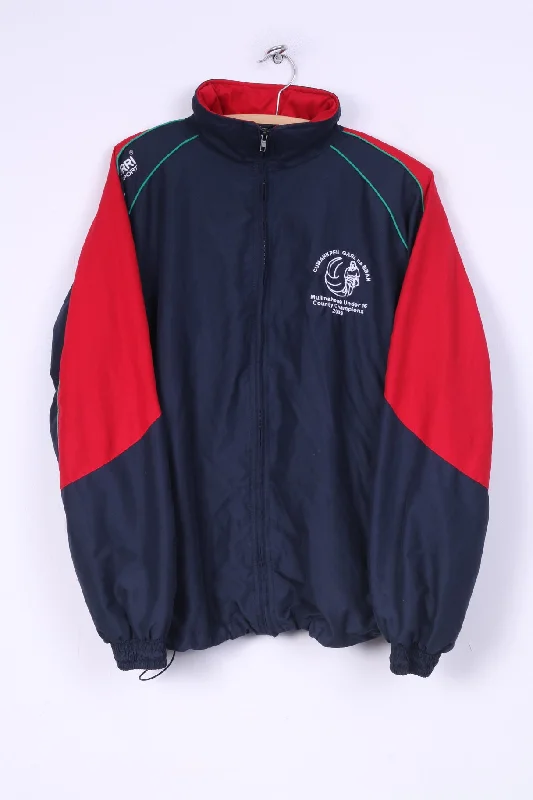 Azzuri Sport Cumann Peil Gael na MBAN Mens S Jacket Full Zipper Navy Sportswear Lightweight Mullinahone Under 16 County Chamions 2009