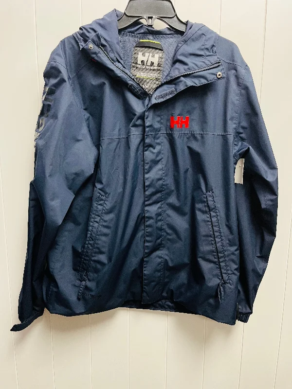 Jacket Windbreaker By Helly Hansen In Navy, Size: Mp