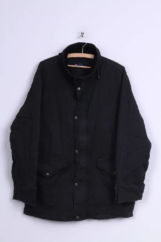 Gant Mens M Jacket Harrington Cotton Black Full Zipper