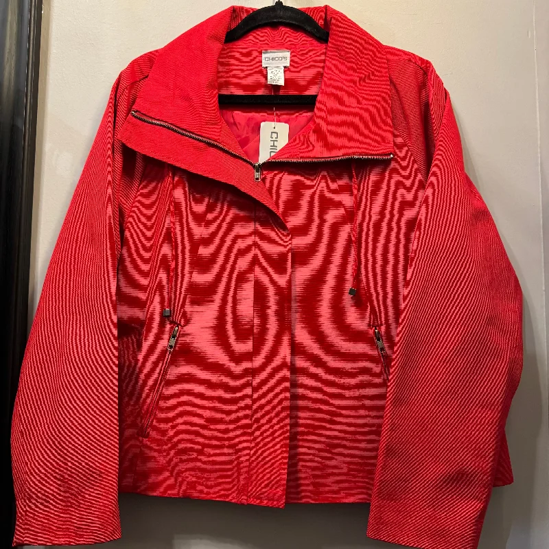 Jacket Other By Chicos In Red, Size: M