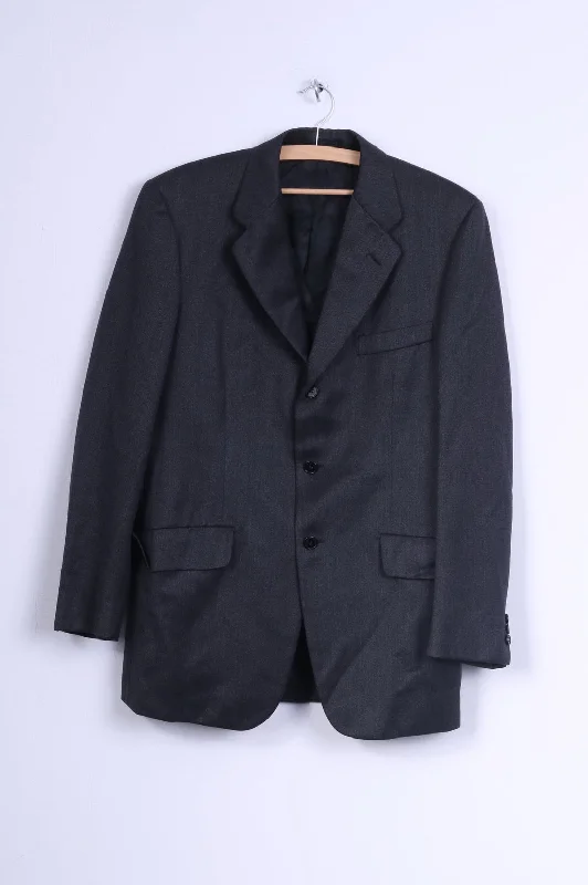 Chester Barrie For Rackhams Mens M Blazer Charcoal Single Breasted Jacket