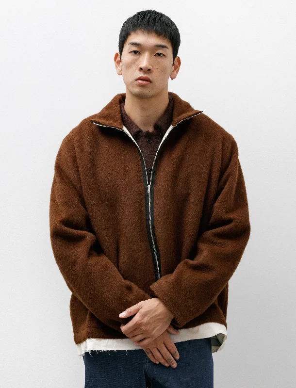 Fleece Anorak Alpaca/Mohair Brown