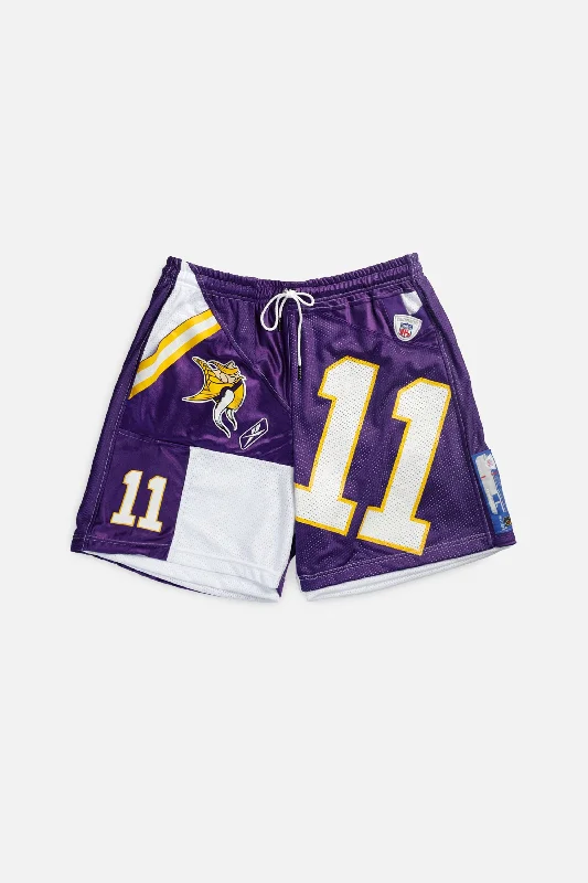 Unisex Rework Minnesota Vikings NFL Jersey Shorts - XL