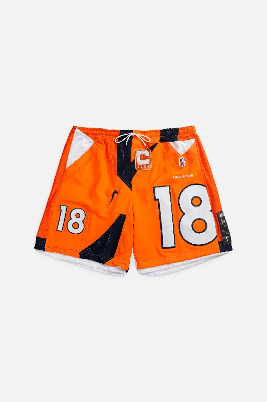 Unisex Rework Denver Broncos NFL Jersey Shorts - XXL