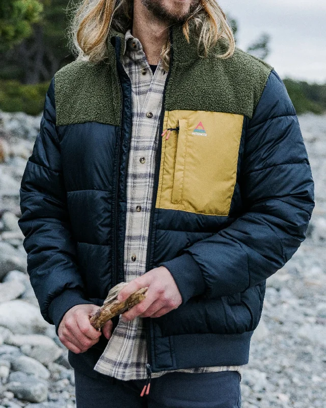 Journey Recycled Insulated Jacket - Black/Khaki