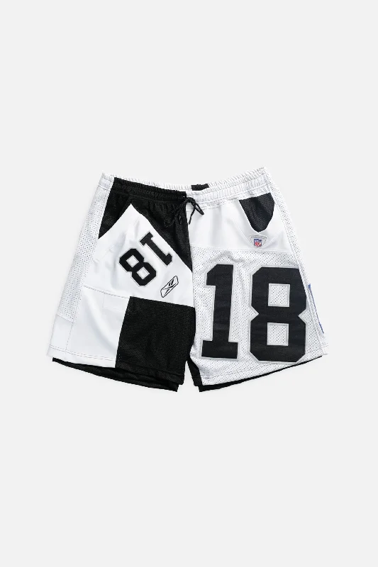 Unisex Rework Las Vegas Raiders NFL Jersey Shorts - XL