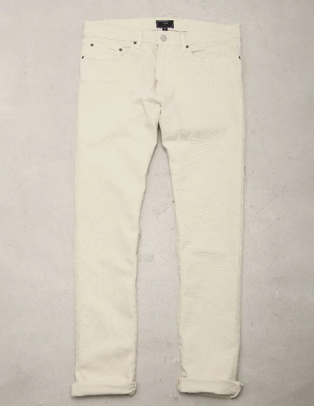 Wade Garment Dyed Five Pocket Pant in Natural