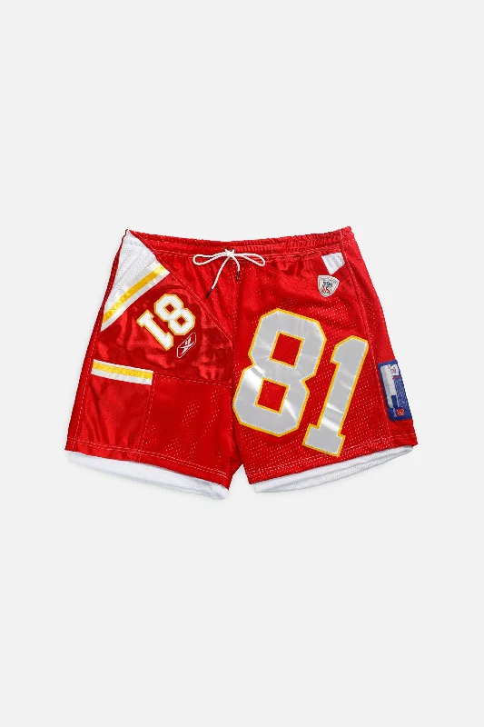 Unisex Rework Kansas City Chiefs NFL Jersey Shorts - XXL