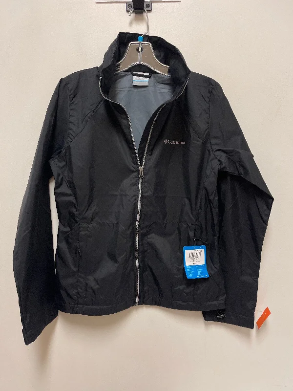 Jacket Windbreaker By Columbia In Black, Size: S