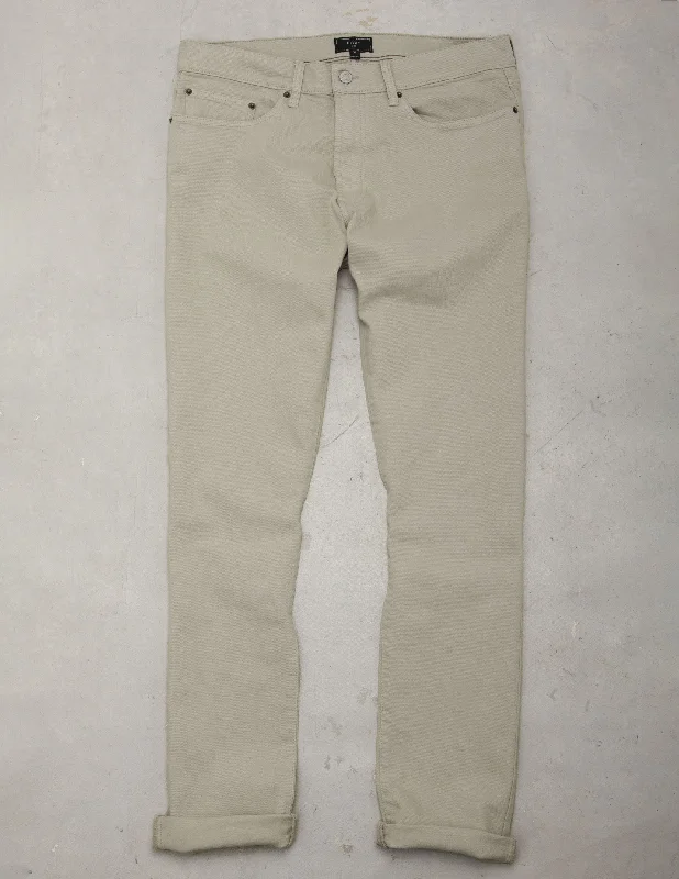 Wade Garment Dyed Five Pocket Pant in Stone Grey